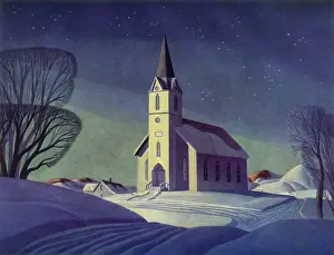 Frosty: Church by Moonlight