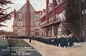Elmham: Church Parade, Barnardo's Watts Naval Training School, Elmha