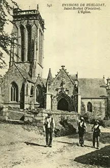Environs: Church of Saint Herbot, Finistere, Brittany, Northern France