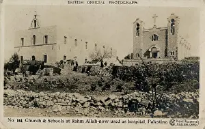 Ramallah: Church and schools at Ramallah, Palestine
