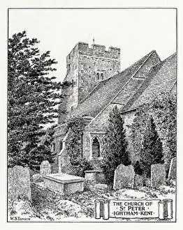 Crenellation: The Church of St Peter at Ightham, Kent