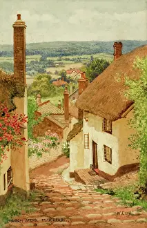 Minehead: Church Steps, Old Town, Minehead, Somerset