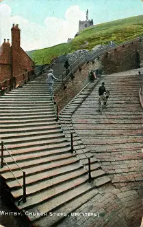 Whitby: The Church Steps, Whitby, Yorkshire