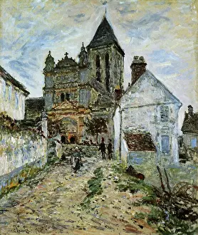 Vetheuil: Church at Vetheuil, by Monet