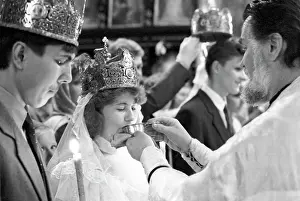 Church wedding ceremony, 1990