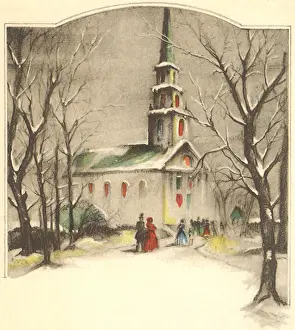 Churchgoers: Churchgoers in Winter