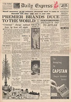 Cooperate: Churchill brands Mussolini a criminal