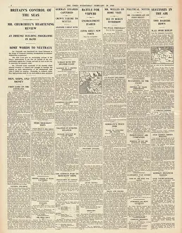 Britains: Churchill claims Britains control of the seas