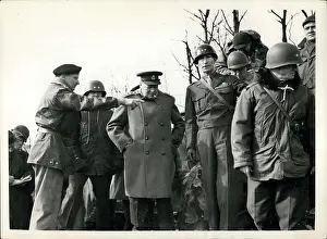 Throwers: Churchill and Montgomery, Germany, end of WW2