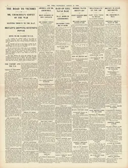 Outlines: Churchill speech outlines preperations for final victory