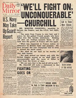 Unconquerable: Churchill speech We Shall Fight On Unconquerable