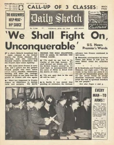 Unconquerable: Churchill speech We Shall Fight On Unconquerable
