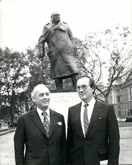 Herr: Churchill statue with Montgomery and Rommel sons