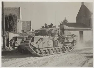 Visible: A Churchill tank