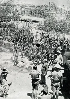 Tunis: Churchill on visit to African war zone, WW2