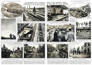 Churchill visits the Normandy Front during WWII