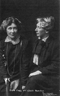 Feminists: Cicely Hamilton and Edith Craig, suffragettes