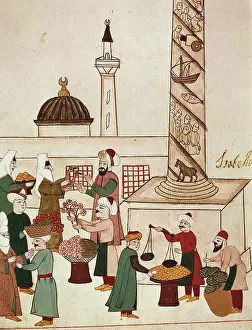 Commerces: Cicogna manuscript. Memorie Turchesche: Bazaar