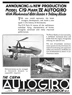 Autogiro: Cierva C19 Mk IV Autogiro 1932