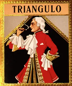 Cigars: Cigar box label, Triangulo cigars