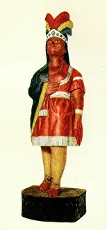Tobacconist: Cigar Store figure, Native American Indian