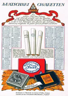 Calender: Cigarette advert