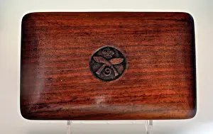 David Cohen Fine Art: Cigarette box - badge of the 9th Battalion of Ghurkas