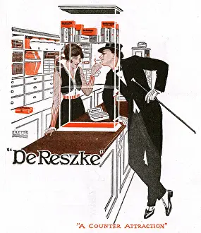 Tobacconist: CIGARETTE COUNTER/1915