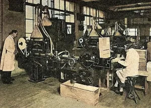 Carreras: Cigarette manufacturing machines at Arcadia Works