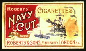 Finsbury: Cigarette packet, Roberts Navy Cut