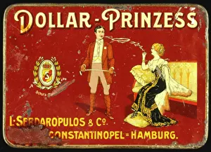 Heiress: Cigarette tin lid design, Dollar-Prinzess