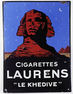 Tabac: Cigarettes Laurens Le Khedive, advertising, 1929