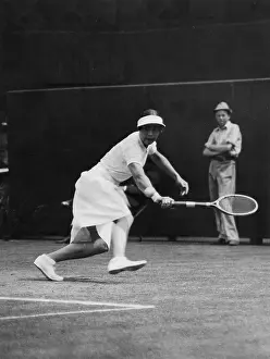 Jacobs: Cilly Aussem in Wimbledon, 1934
