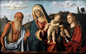1495: Cima da Conegliano (1459-1517). Madonna and Child with Saint