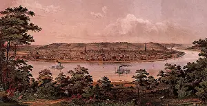 Kentucky: Cincinnati, From a Point West of Covington, Kentucky 1856