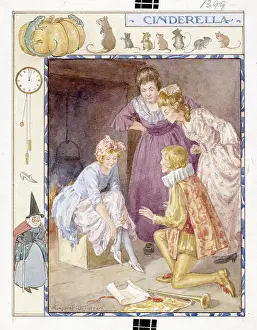Slipper: Cinderella - trying on glass slipper