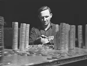 Blanks: Circular blanks of copper and crass inspected ?