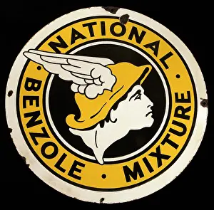 Benzole: Circular sign for National Benzole Mixture