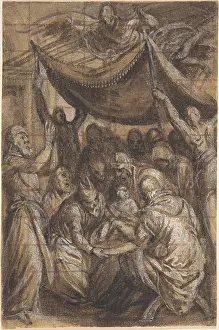 Circumcision: The Circumcision, 1516?73, Brush and brown ink