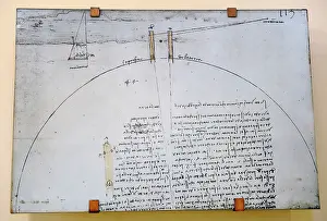 Mathematician: Circumference of the Earth. Leonardo da Vinci (1452-1519) de