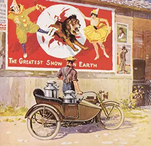 Stops: Circus Ad, Motorcycle