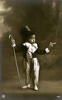 Canes: A circus child smoking a cigarette