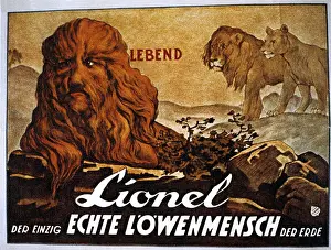 Hypertrichosis: Circus Poster - Lionel the Lion-faced Man