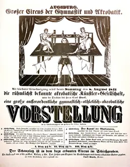 Showmen: circus, showmen, Carl Stark Ensemble, announcment