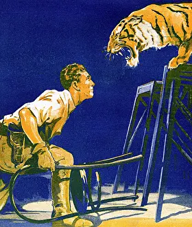 Fearless: Circus tamer with fierce tiger