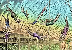 Entertaining: Circus Trapeze Act, 1890s