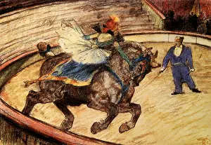 Ringmaster: At the Circus: Work in the Ring, by Toulouse-Lautrec