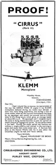 Klemm: Cirrus Aero Engines : Klemm
