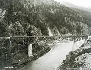 Lytton: The Cisco railroad bridge, Lytton, BC, Canada