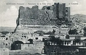 Bile: Citadel at Birecik, Turkey - View over the rooftops